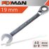 FIXMAN Reversible Combination Ratcheting Wrench 19mm